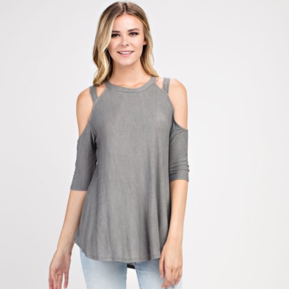 Women's cold-shoulder top